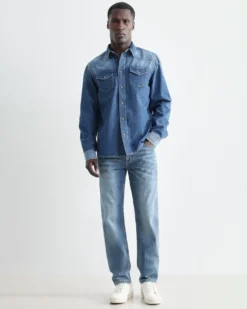 Herren-Jeanshemd