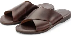 Herren-Lederpantolette
