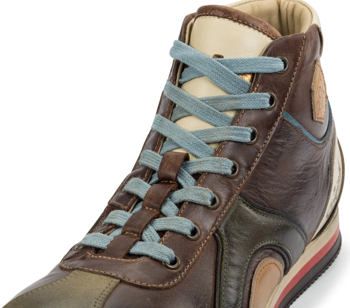 Herren-Ledersneaker Scudo hoch