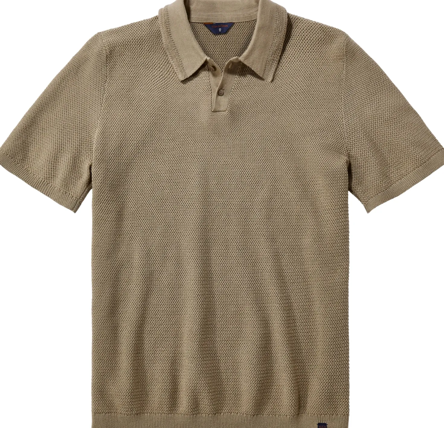 Herren-Poloshirt gestrickt