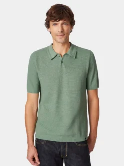 Herren-Poloshirt gestrickt