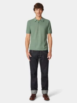 Herren-Poloshirt gestrickt