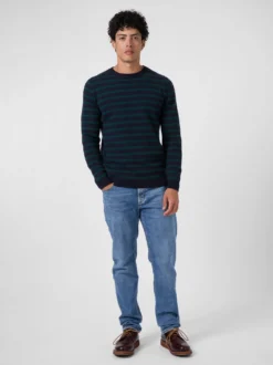 Herrenpullover geringelt