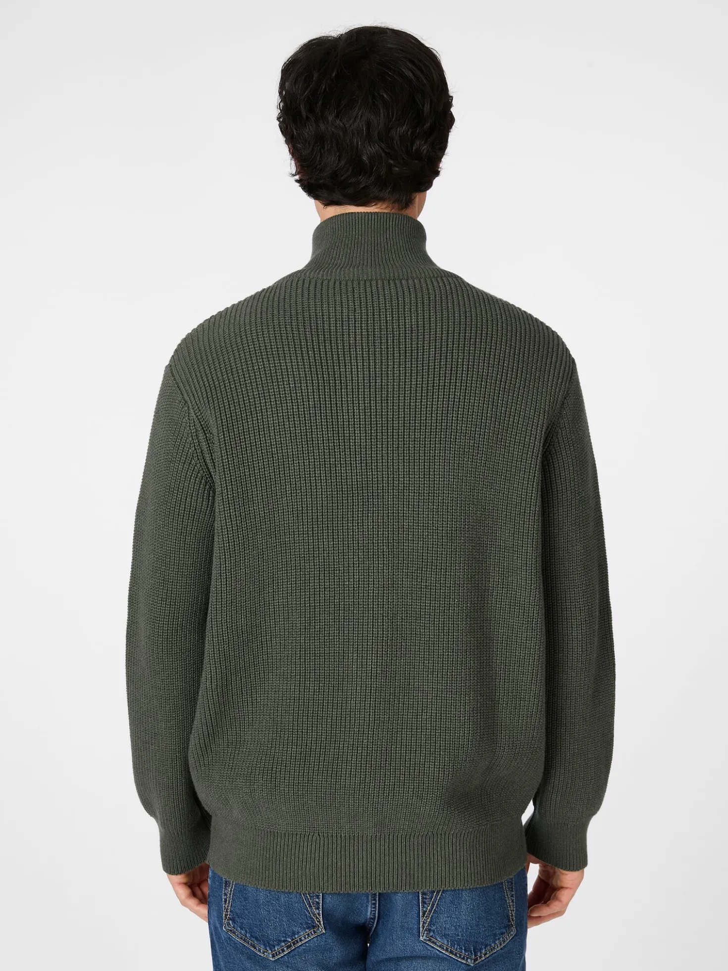 Herren-Strickjacke mit Zip