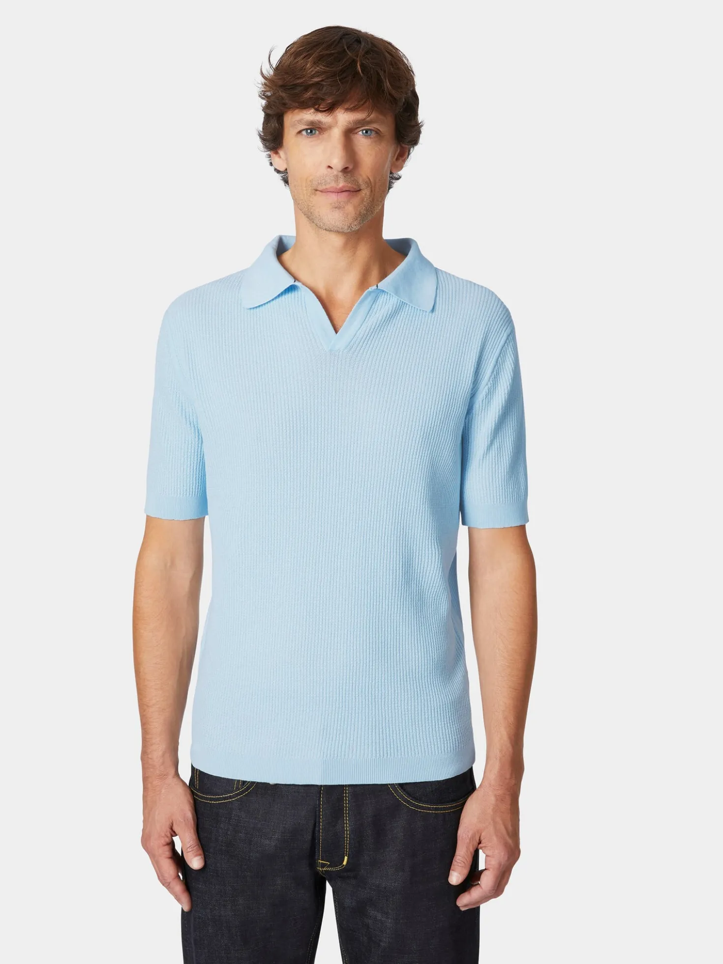 Herren-Strickpolo