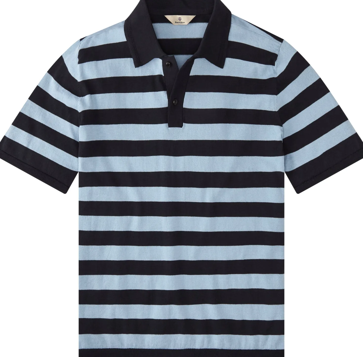Herren-Strickpolo gestreift