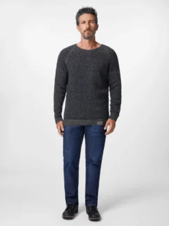 Herren-Strickpullover meliert