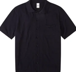 Herren-Strickshirt geknöpft
