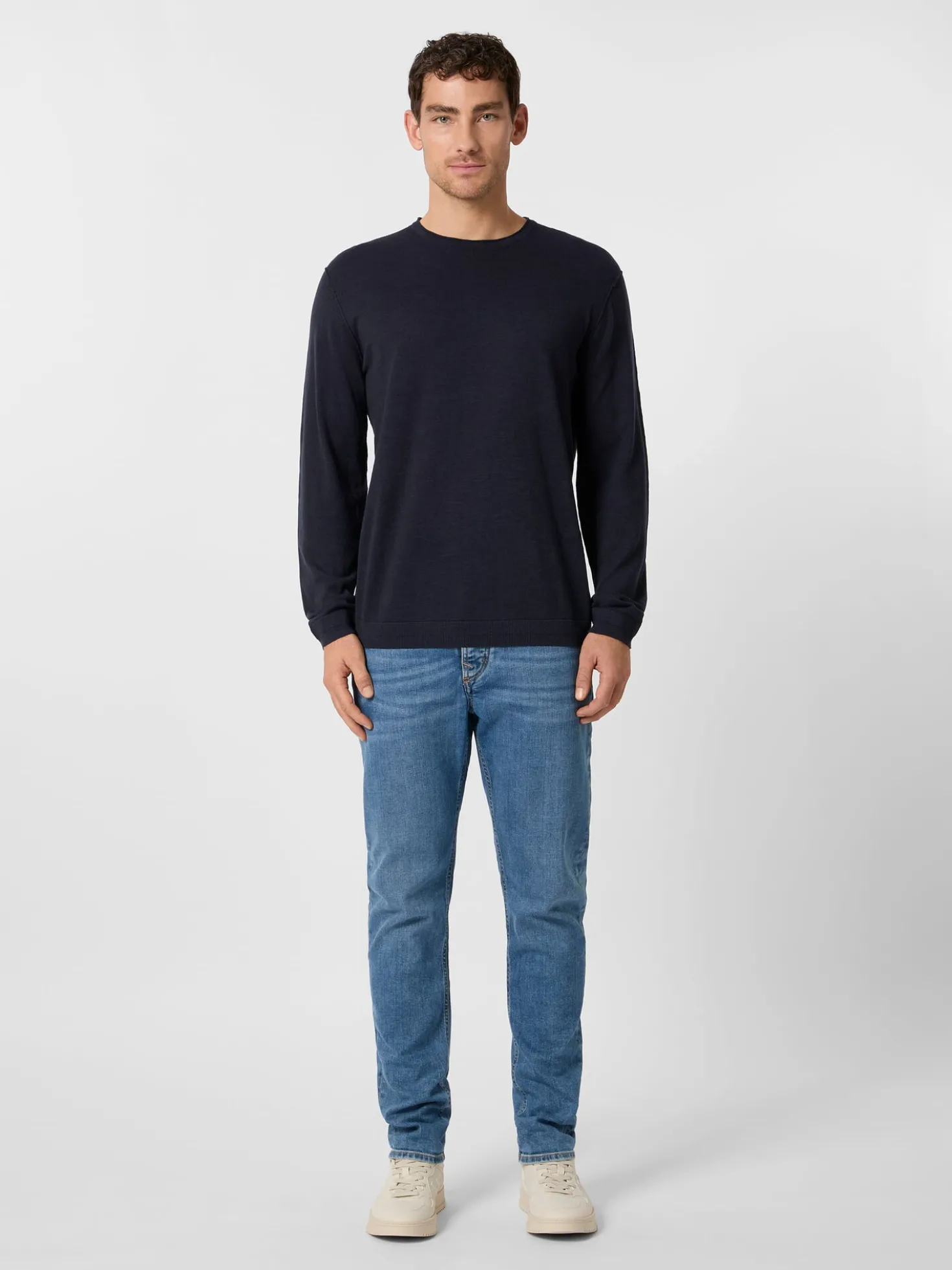 Herren-Strickshirt Langarm
