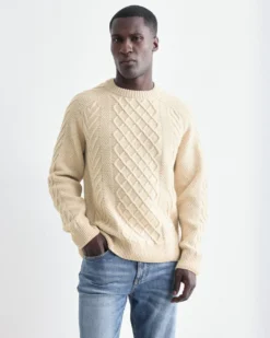Herren-Zopfpullover