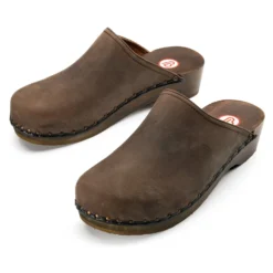Holzschuh Nubuk