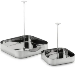 Italienisches Pendeltablett Edelstahl