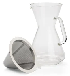 Kaffeebereiter mit Dauerfilter Borosilikatglas