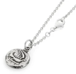 Kette mit Anhänger Taube, Silber