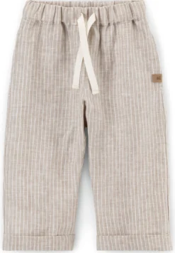 Kinder-Hose Leinen gestreift