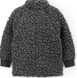 Kinder-Kragenjacke Wollplüsch