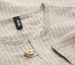 Kinder-Langarmshirt Leinen gestreift