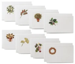 Kleine Weihnachtskarten floral