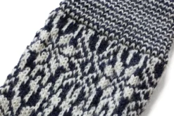 Kniestrumpf Jacquard Schurwolle