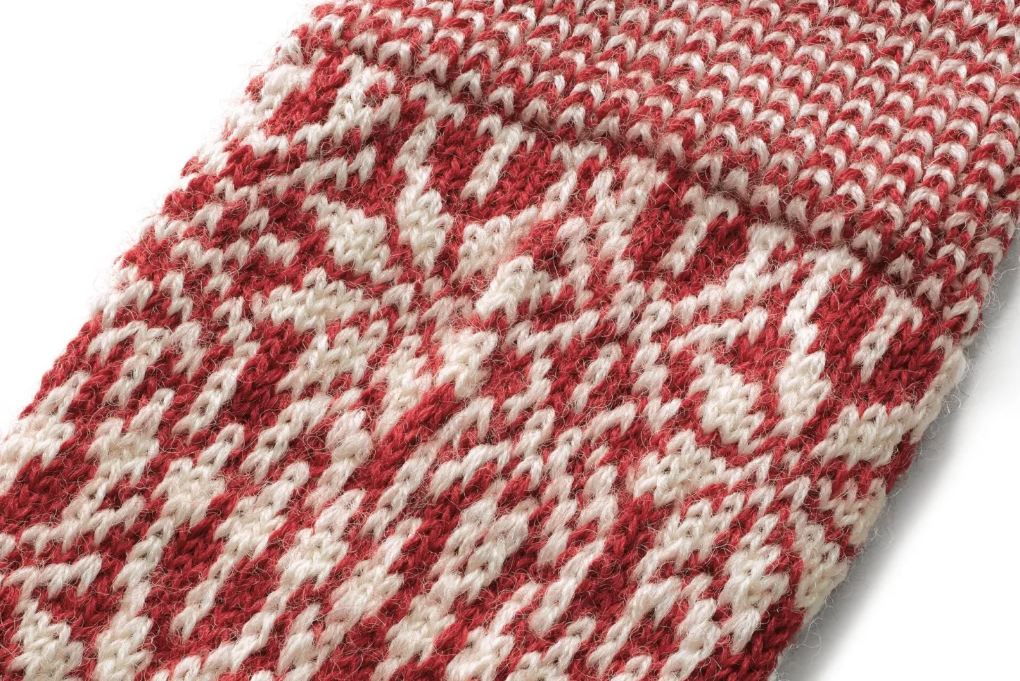 Kniestrumpf Jacquard Schurwolle