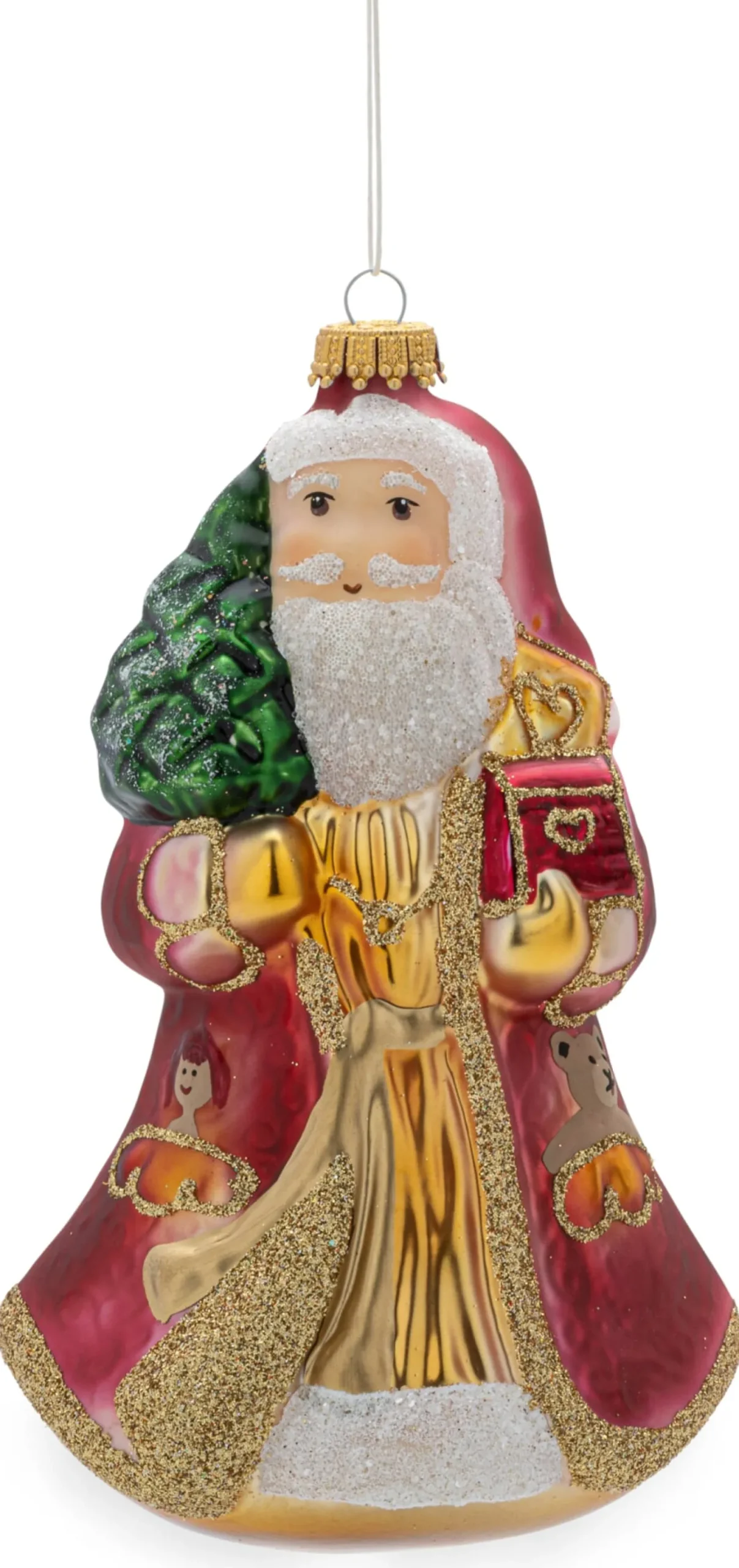 Lauschaer Glas Weihnachtsmann traditionell