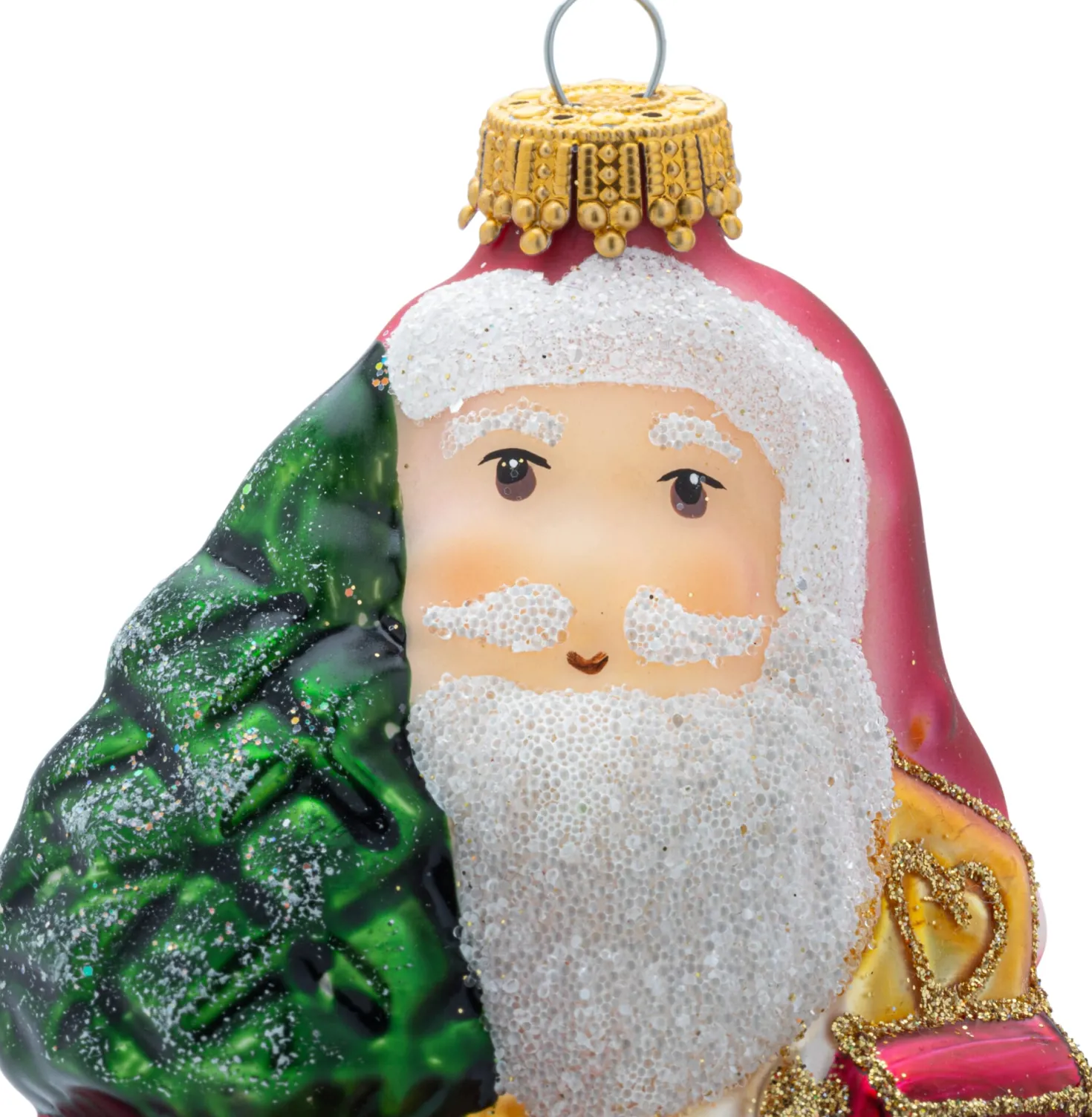 Lauschaer Glas Weihnachtsmann traditionell