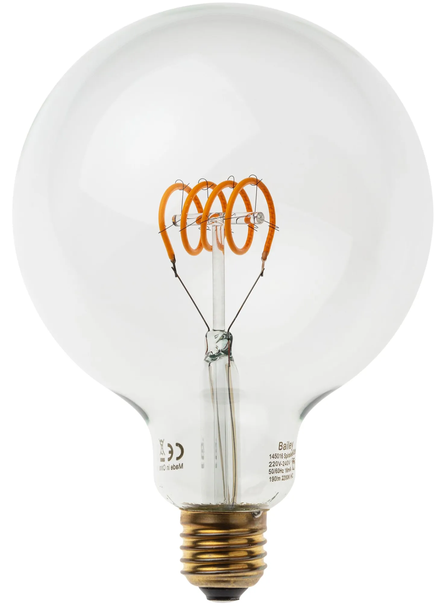 LED-Filamentlampe Spiralfaden