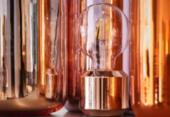 LED-Kopfspiegellampe Globe, Kupfer