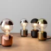 LED-Kopfspiegellampe Globe, Messing