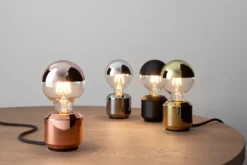 LED-Kopfspiegellampe Globe, Schwarz