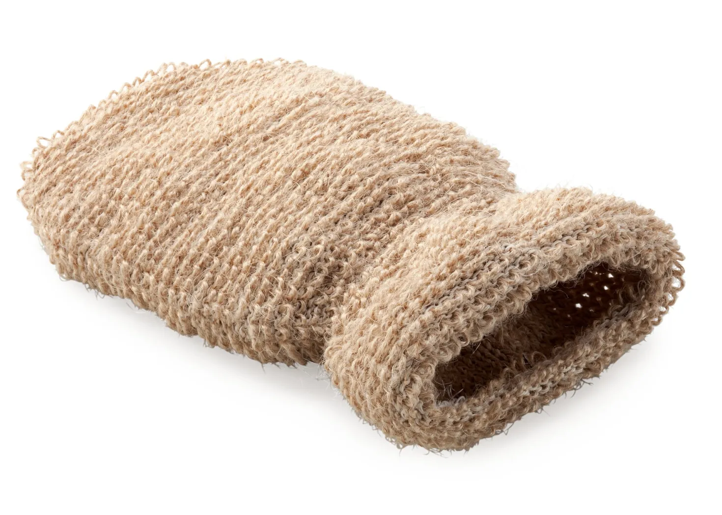 Massagehandschuh Flachs
