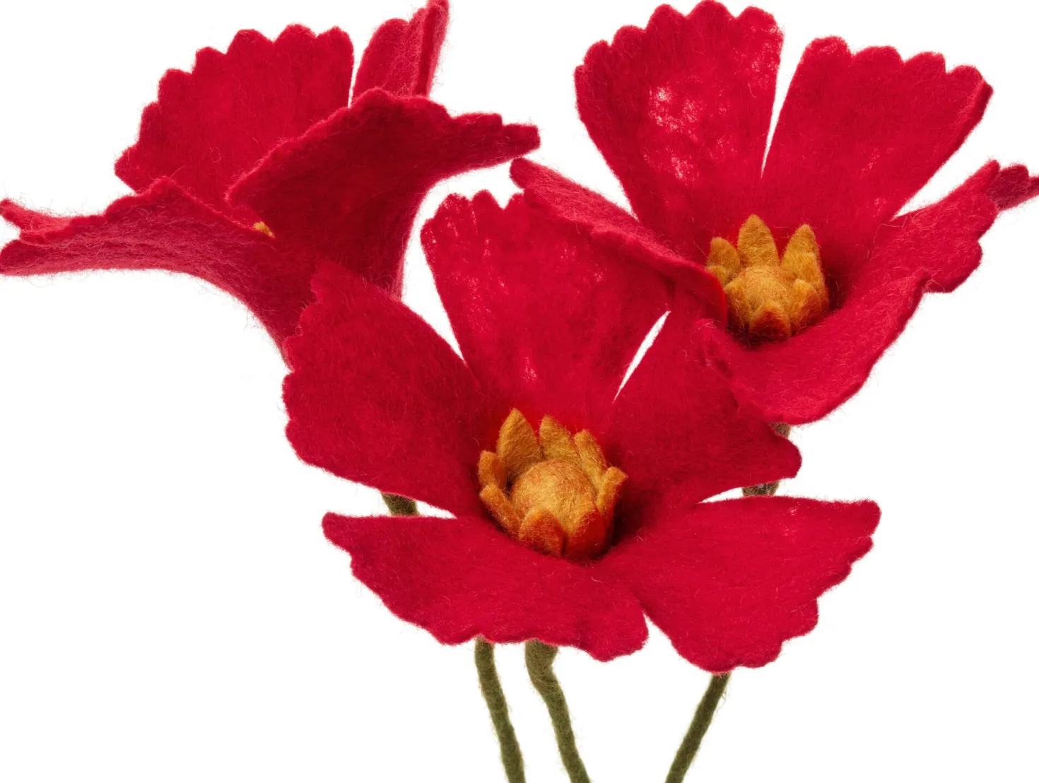Mohnblumen Filz