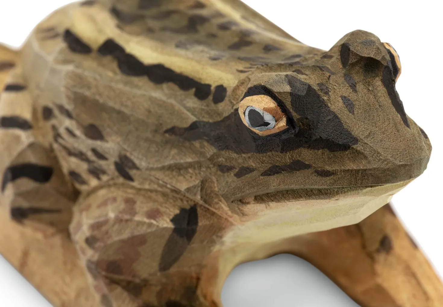 Moorfrosch Lindenholz handgeschnitzt