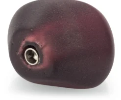 Muranoglas Wechselschließe zu Strick-Collier, Aubergine
