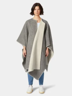 Norwegischer Lang-Poncho Lammwolle