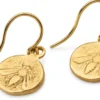 Ohrhänger Biene, goldplattiert