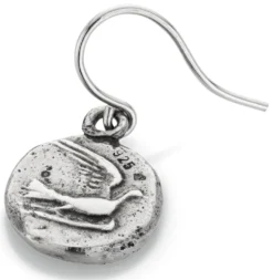 Ohrhänger Taube, Silber