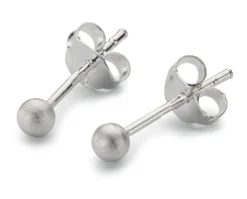 Ohrstecker Satin-Ball