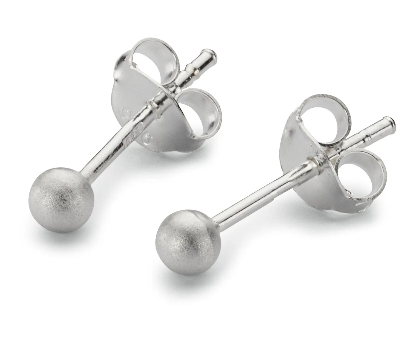 Ohrstecker Satin-Ball