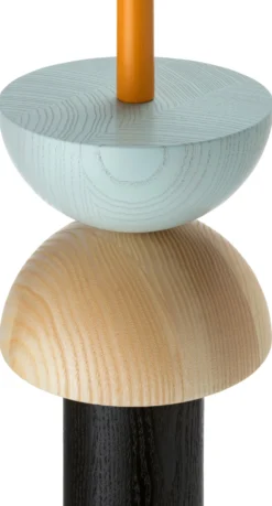 Pendelleuchte Eschenholz farbig