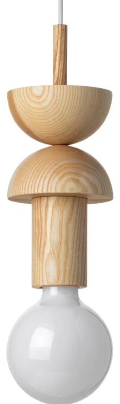 Pendelleuchte Eschenholz natur