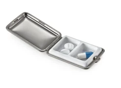 Pillendose Stahlblech