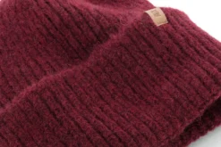 Rippenstrickmütze mit Babyalpaka