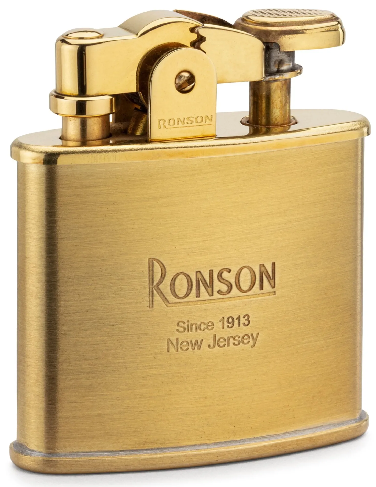 Ronson Benzinfeuerzeug Messing