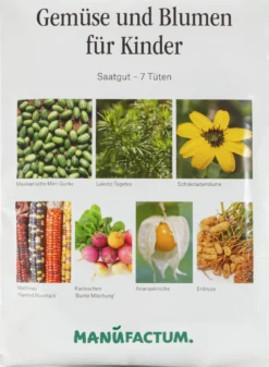 Saatgut Gemüse und Blumen für Kinder