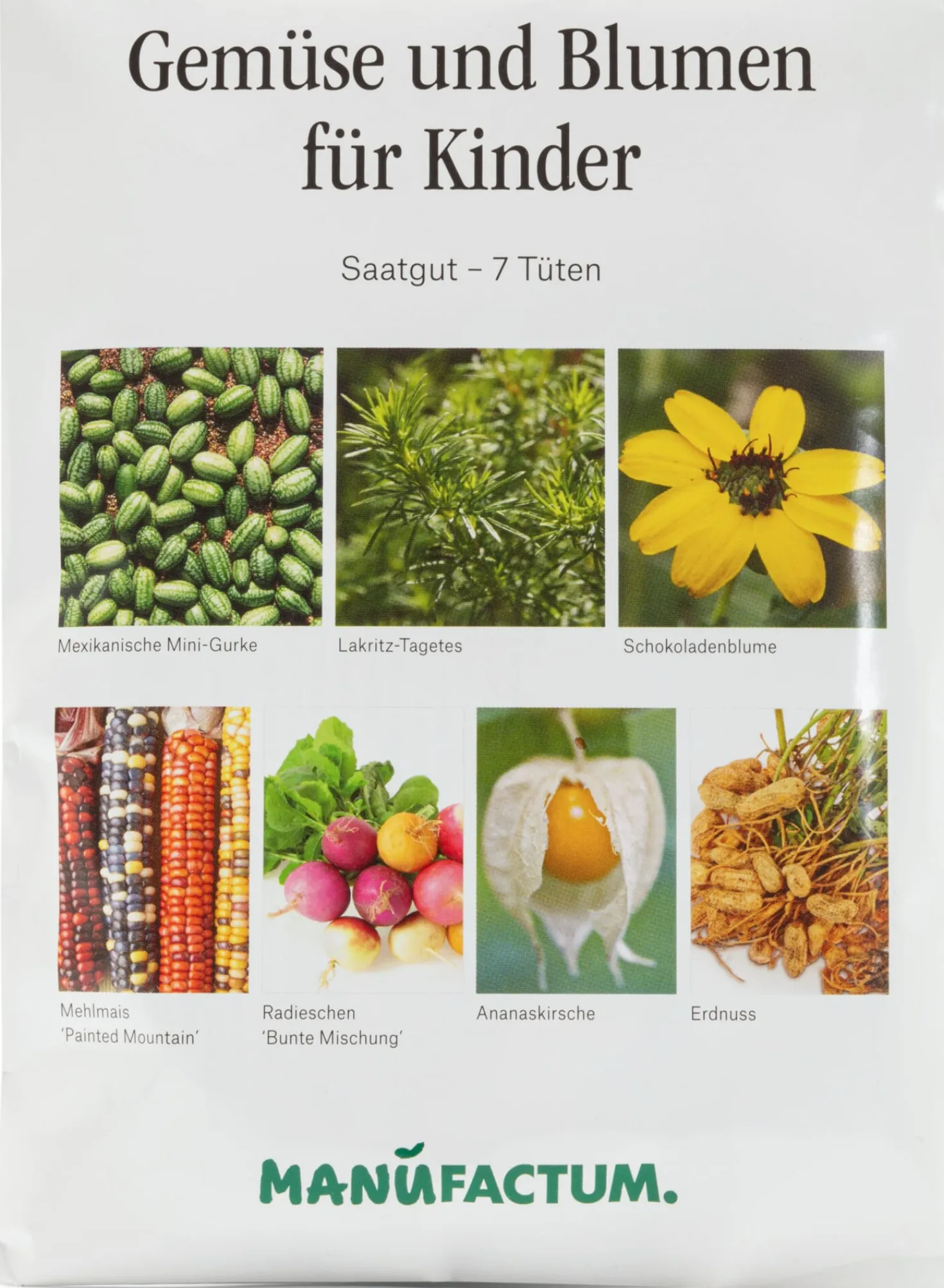 Saatgut Gemüse und Blumen für Kinder