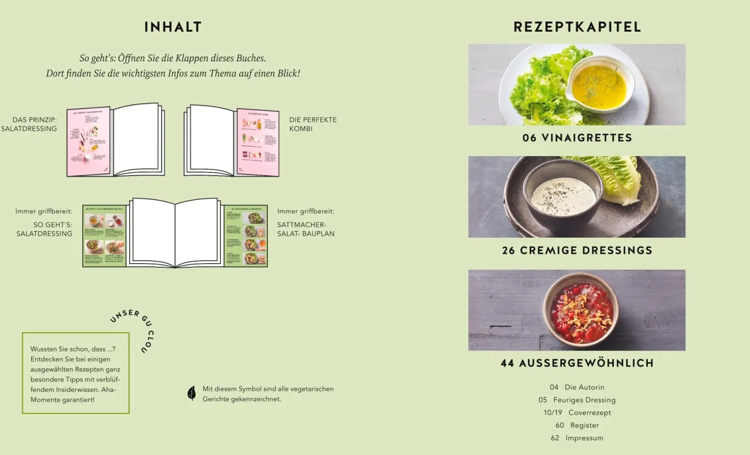 1 Salat - 50 Dressings - Von fruchtig bis pikant