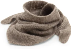 Schal Kaschmir-Seide, Hellbraun