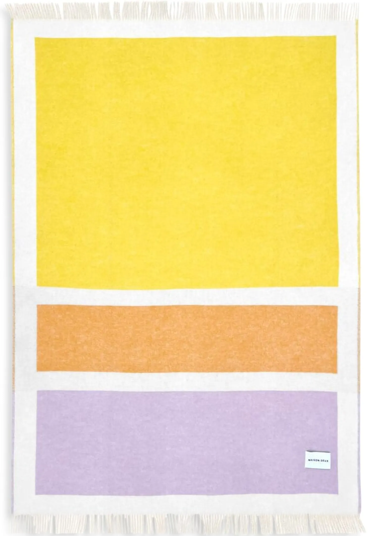 Schurwolldecke Colour Blocking