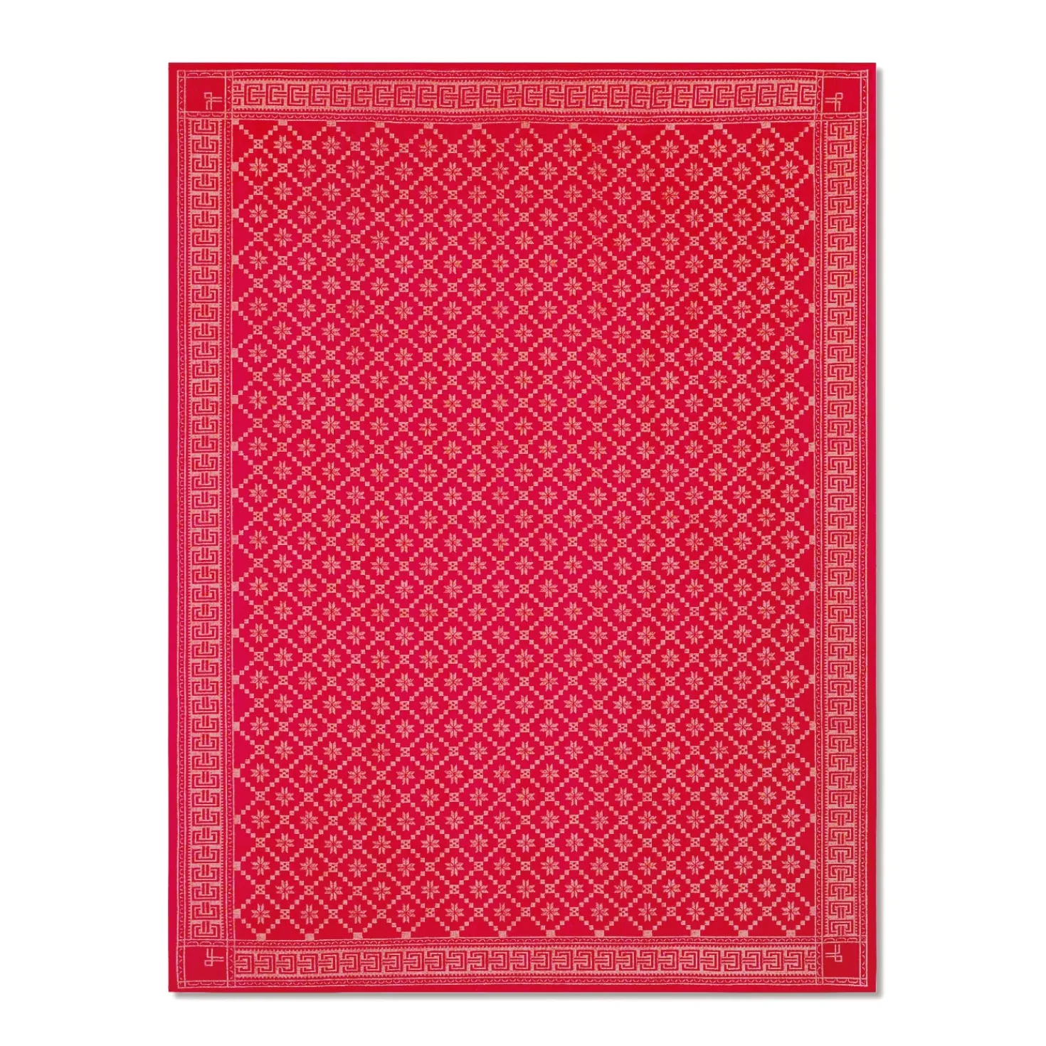 Schwedische Tischdecke rot